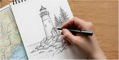 Lighthouse Sketch Design