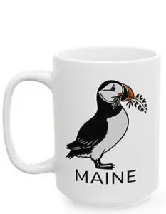 Maine Puffin Coffee Mug