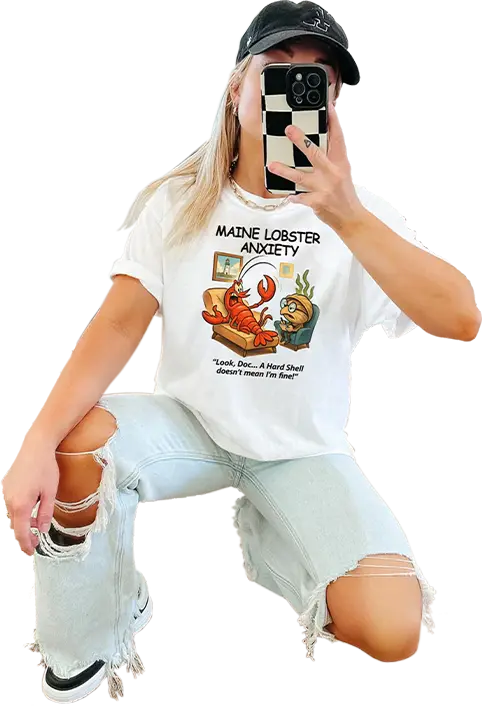 MaineBound Designs Lobster Anxiety T-Shirt