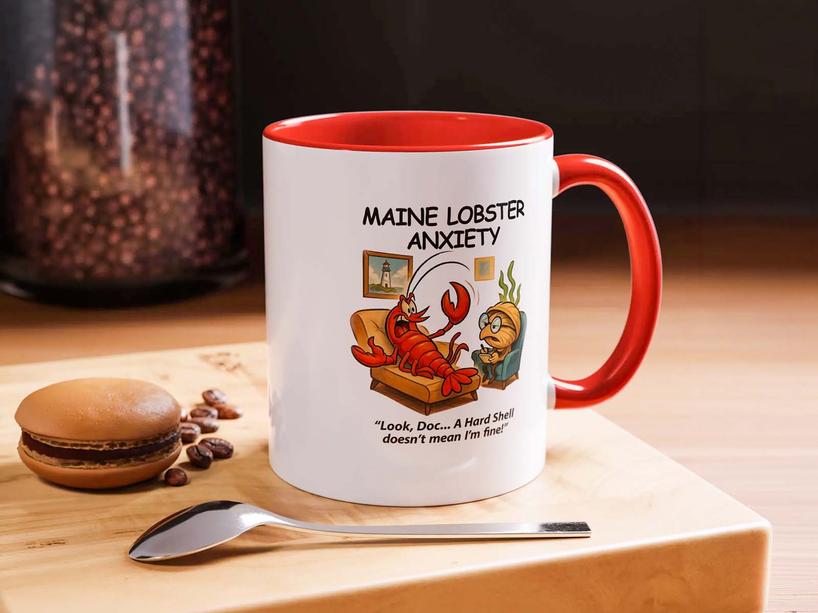 Funny Lobster Graphic Coffee Mug Funny Maine Lobster mug