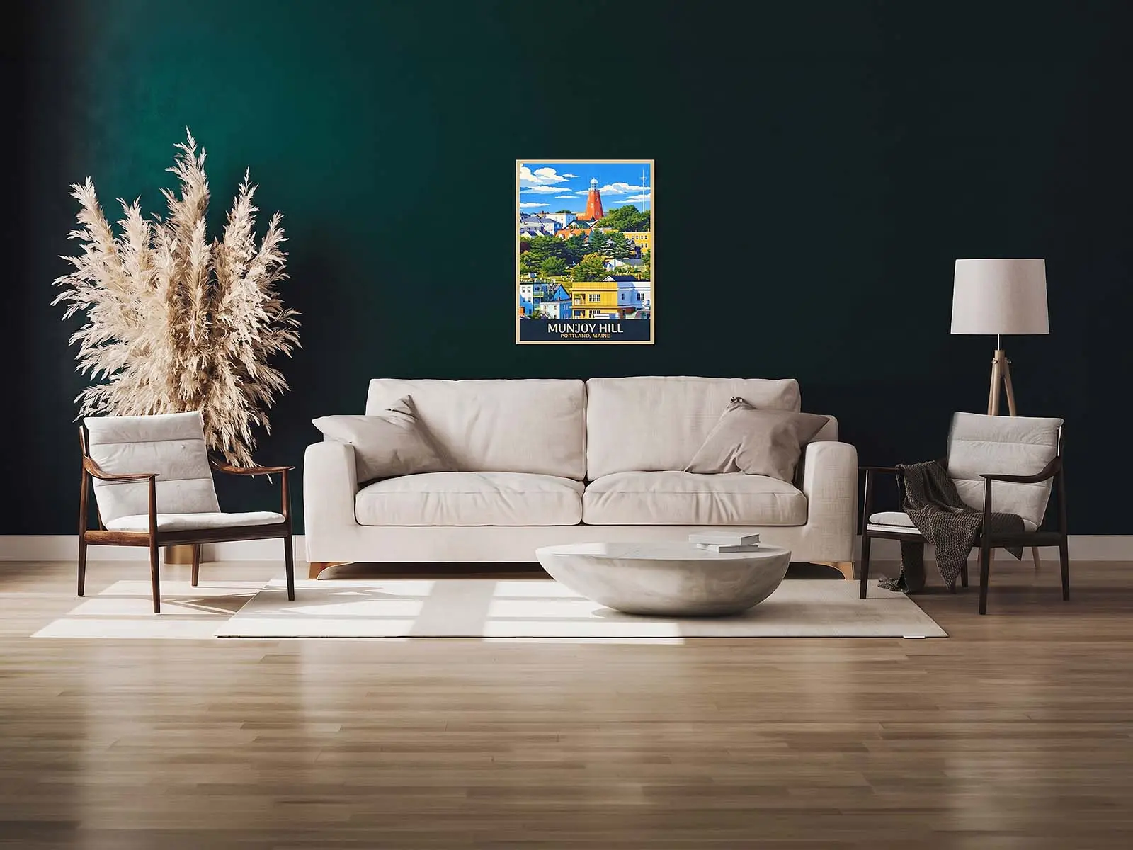 Munjoy Hill, Portland, Maine Wall Art Print