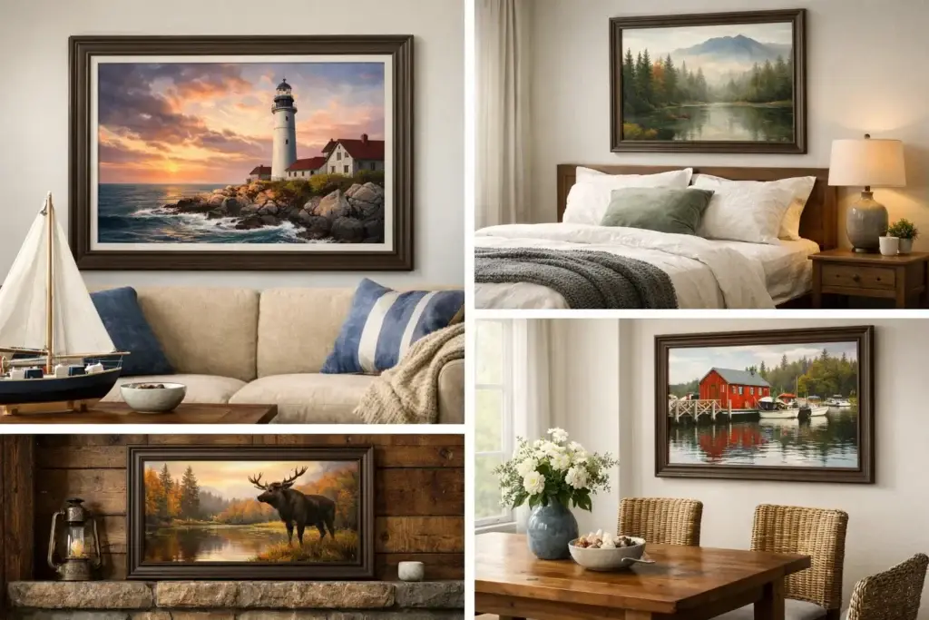 How to Decorate With Maine Art in Every Room