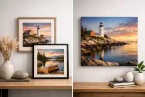 Maine Art Prints vs Canvas: Which Feels Like Home?