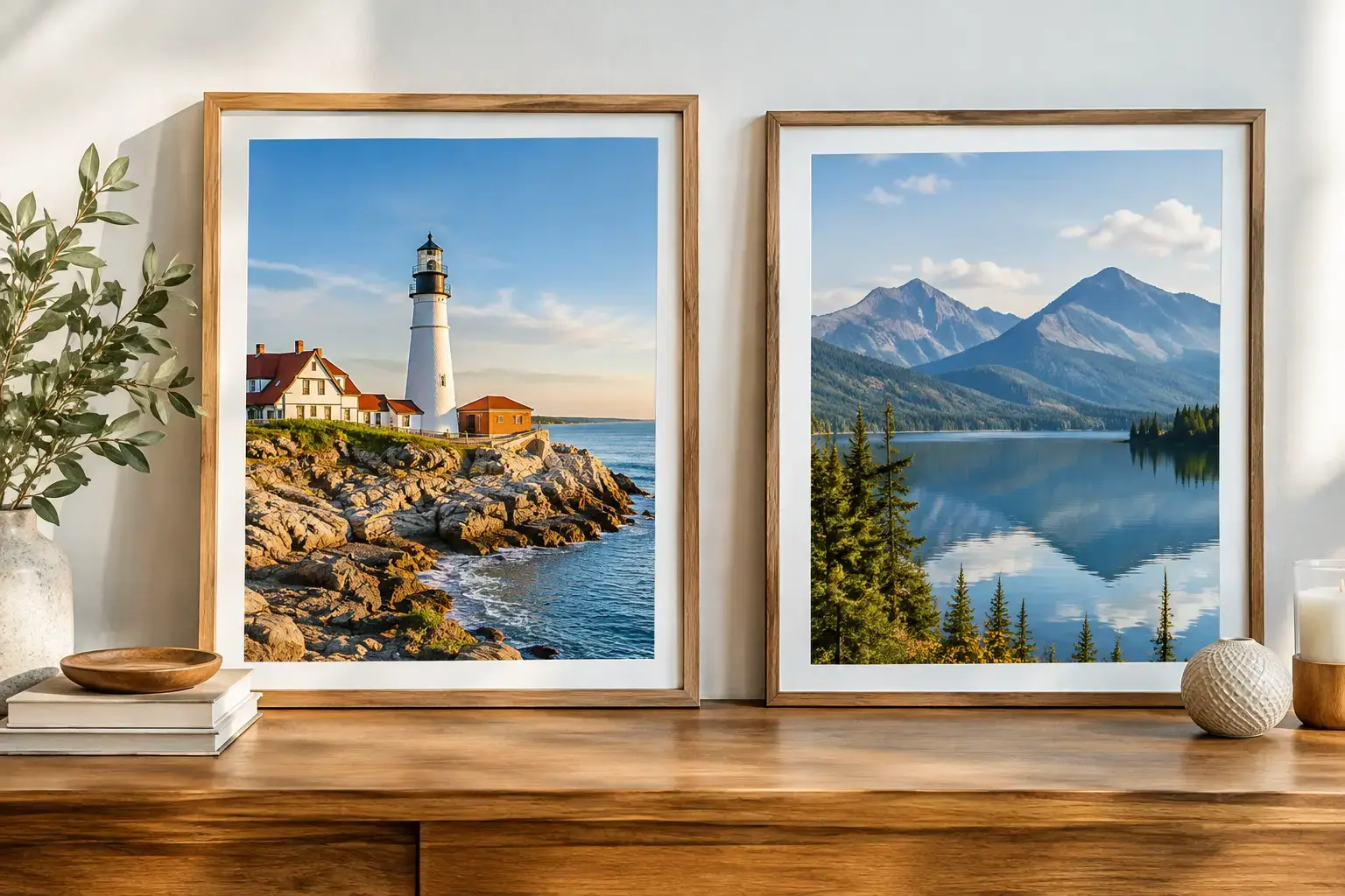 Maine Landmarks Versus Generic Scenery in Decor